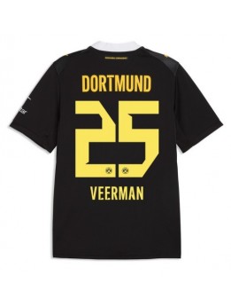Moški Nogometna dresi replika Borussia Dortmund Joey Veerman #25 Gostujoči 2026-27 Kratek rokav Moški Nogometna dresi replika Borussia Dortmund Joey Veerman #25 Gostujoči 2026-27 Kratek rokav